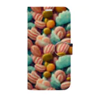 Wearing flashy patterns as if bathing in them!!(クソ派手な柄を浴びるように着る！)のお菓子その2 Book-Style Smartphone Case