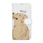 犬だもん。ゴールデンレトリバーのだって！犬だもの。（はる） Book-Style Smartphone Case