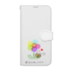 ひろねこさんの冒険*♡･゜の本とお花と♪ Book-Style Smartphone Case