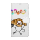 Lily bird（リリーバード）のパンの着ぐるみ文鳥ず Book-Style Smartphone Case