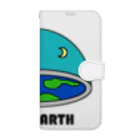 AVANT-GARDE　RESEARCH　REPORT　-アヴァンギャルド・リサーチ・リポート-のフラットアース　(FLAT　EARTH）透明背景 Book-Style Smartphone Case