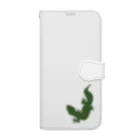 83-はちみつ-のレオパ83 グリーン Book-Style Smartphone Case