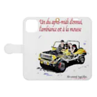  XXレーション・ショップのアンニュイな、fellowbuggy Book-Style Smartphone Case:Opened (outside)