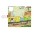 yuuwa sachi の『縁側でのんびり』 Book-Style Smartphone Case:Opened (outside)