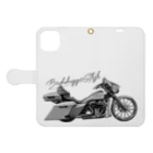 BirdieのBirdieBaggerstyle Book-Style Smartphone Case:Opened (outside)