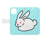 -CHIRU-CHIRU-のうさぎ🐇 Book-Style Smartphone Case:Opened (outside)