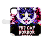 中華呪術堂（チャイナマジックホール）のTHE CAT HORROR SHOW Book-Style Smartphone Case:Opened (outside)