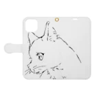 Osuzu-Artshopのねこカバー Book-Style Smartphone Case:Opened (outside)