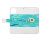 UmiUchiの人魚と少女 Book-Style Smartphone Case:Opened (outside)