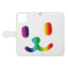 週刊少年ライジングサンズのSmile Face Rainbow Book-Style Smartphone Case:Opened (outside)