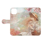 ＊momochy shop＊の桜の想い出 Book-Style Smartphone Case:Opened (outside)