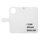 異文化交流のI CAN SPEAK ENGLISH Book-Style Smartphone Case:Opened (outside)