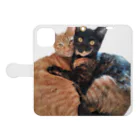 結社黒猫の猫LOVE Book-Style Smartphone Case:Opened (outside)