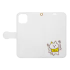 misatoのおみせshopの「備えあれば憂いなし」ウレイちゃん猫 Book-Style Smartphone Case:Opened (outside)