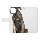 【CPPAS】Custom Pet Portrait Art Studioのクールなアイリッシュウルフハウンドドッグ Book-Style Smartphone Case:Opened (outside)