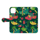 IZANAMI by Akane YabushitaのLa Floresta（パターン） Book-Style Smartphone Case:Opened (outside)