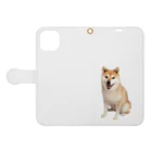 azu azureの柴犬チビちゃん Book-Style Smartphone Case:Opened (outside)