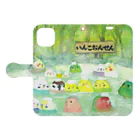 yuuwa sachi のおんせんいんこたち Book-Style Smartphone Case:Opened (outside)