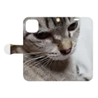 ねこの森でお散歩のさあ、モフりなさいよ。 Book-Style Smartphone Case:Opened (outside)