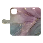 Artirie art studio のaurora  Book-Style Smartphone Case:Opened (outside)