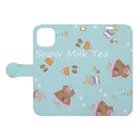 Snow Milk Tea☃️のMilkの針子さん Book-Style Smartphone Case:Opened (outside)