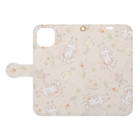 ＊momochy shop＊の春うさぎ Book-Style Smartphone Case:Opened (outside)