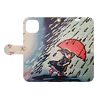 Ai〜vague memory～の雨ニモマケズT Book-Style Smartphone Case:Opened (outside)