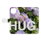 lily and smile ☺︎のHUG.   Flowerです 手帳型スマホケースを開いた場合(外側)