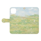 ＊momochy shop＊のある晴れた日のうさぎ Book-Style Smartphone Case:Opened (outside)
