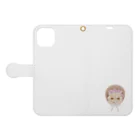 LaminaのExotic shorthair×ボンネット帽 Book-Style Smartphone Case:Opened (outside)