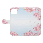 orange_honeyの桜65 Book-Style Smartphone Case:Opened (outside)