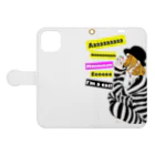 theme_musicのI am a cat! Book-Style Smartphone Case:Opened (outside)