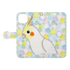 いんこちゃんショップのオカメいんこちゃん Book-Style Smartphone Case:Opened (outside)