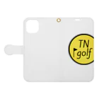 TN golfのTN golf(イエロー) Book-Style Smartphone Case:Opened (outside)