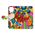 イシヤマナツ【natip】のTROPICARIGHT 縦ver. Book-Style Smartphone Case:Opened (outside)