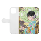 紅乃谷　安那の金澤小町 Book-Style Smartphone Case:Opened (outside)