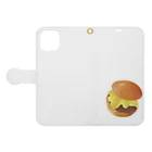 Sho_Morikawaのチーズバーガー Book-Style Smartphone Case:Opened (outside)