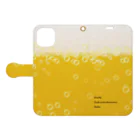 自由呑酒党のリアルビール風 (Datte Sukinandamono Sake) Book-Style Smartphone Case:Opened (outside)