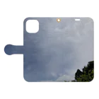 そらもようの春の空 Book-Style Smartphone Case:Opened (outside)