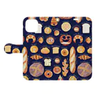 fig-treeのBAKERY_NV　手帳型スマホケース Book-Style Smartphone Case:Opened (outside)