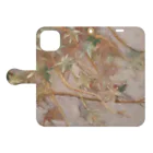 Dropwort の花ノ猫商店 Book-Style Smartphone Case:Opened (outside)