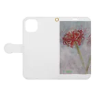 Dropwort の花ノ猫商店 Book-Style Smartphone Case:Opened (outside)