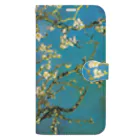 世界の名画館 SHOPのゴッホ「花咲くアーモンドの木の枝」 Book-Style Smartphone Case