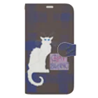 PALA's SHOP　cool、シュール、古風、和風、のCHAT BLANCー０Q５ Book-Style Smartphone Case