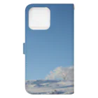 kazenomichi＋の樹氷と青空 Book-Style Smartphone Case :back