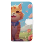 ネオン街/Neon Streetの魔法猫TIYCHA Book-Style Smartphone Case