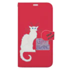 PALA's SHOP　cool、シュール、古風、和風、のCHAT BLANCー０Q1 Book-Style Smartphone Case