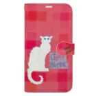 PALA's SHOP　cool、シュール、古風、和風、のCHAT BLANCー０Q3 Book-Style Smartphone Case