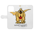 JOKERS FACTORYのWOOF WOOF Book-Style Smartphone Case:Opened (outside)