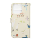 piro piro piccoloのトリミノススメ（カメラが大きい機種用） Book-Style Smartphone Case :back